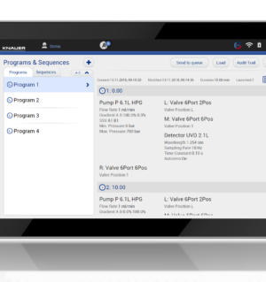 Logiciel KNAUER Mobile Control